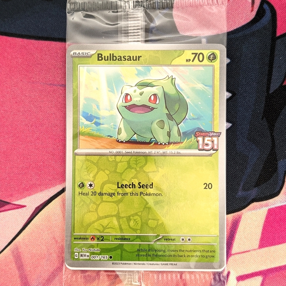 SEALED ๐ Pokemon 151 Bulbasaur Promo Card Best Buy Stamp Reverse Holo ๐ - Picture 4 of 9